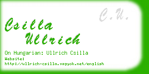 csilla ullrich business card